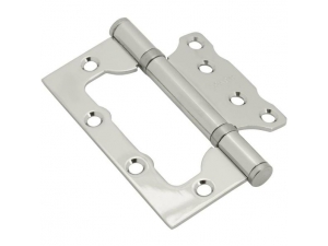 Петля стальная без врезки F-4-2BB 100х75х2,5 Хром
